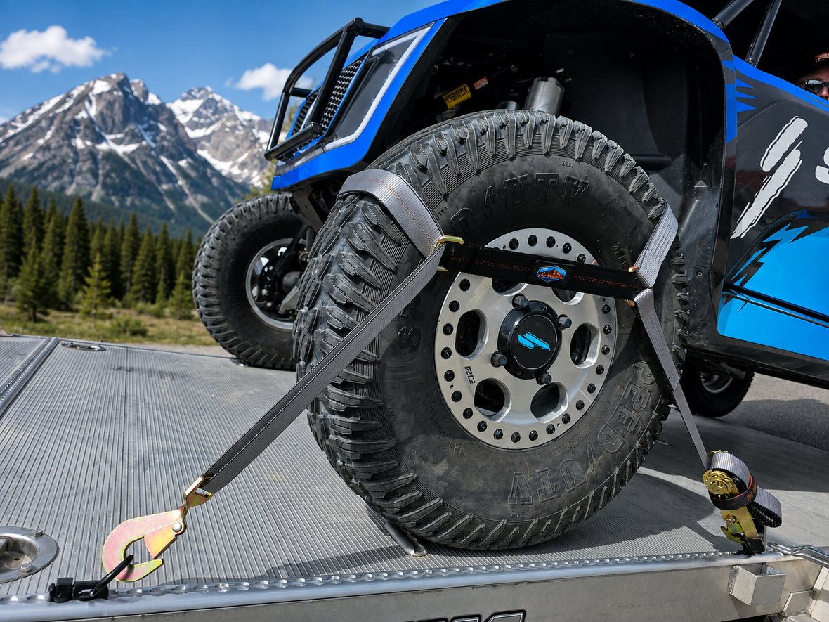 Meet WheelLock! Our adjustable tire net tie-down system