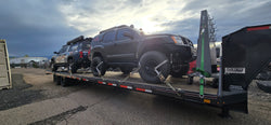WheelLock Tire Tie Downs in action