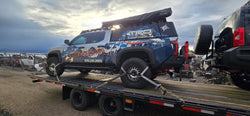 WheelLock Tire Tie Downs in action
