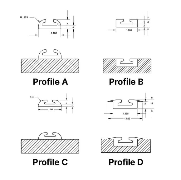 Custom Aluminum L-Track - No Mounting Holes image 1