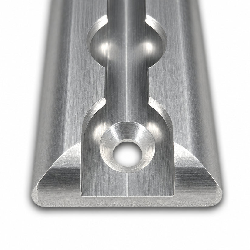 Aluminum L-Track Cargo Rail – Rounded Ends with Pre-Drilled Holes (Air ...