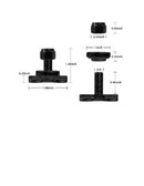 Black Double Lug Threaded Stud Dimensions