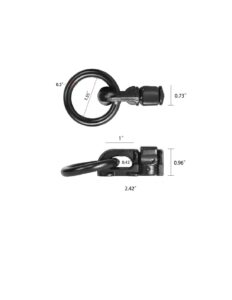 Balck Double Stud Round Link Fitting Dimensions