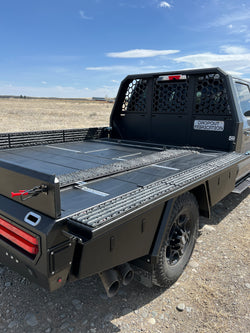Recessed L-Track for installed into the flatbed