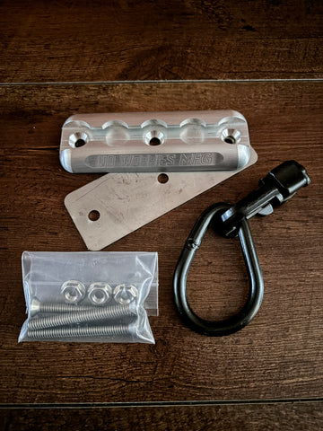 (1-Pack) Double Stud Anchor Plate Pack - Raw - 0