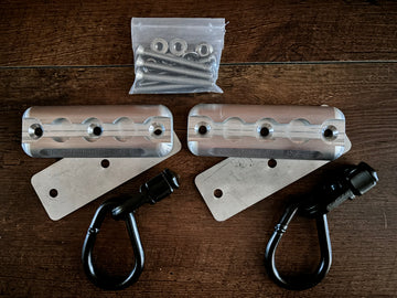 (2 Pack) Double Stud Anchor Plate Pack - Raw