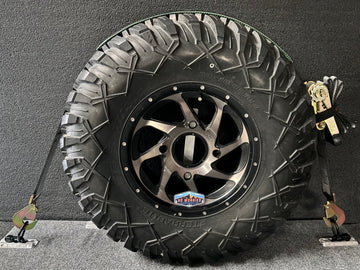 2" x 10' TreadLock Tire Tie-Down System 4-Pack SFE (Over-the-Wheel Ratchet Straps for UTV, Car & Trailer Tie Downs)