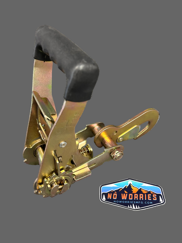 2" Adjustable WheelLock Tire Net Tie-Down Straps 4-Pack (Ratchet Straps for UTV, Car & Trailer Tie Downs)