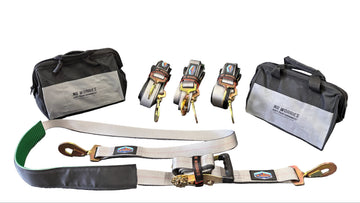 2" x 10' TreadLock Tire Tie-Down System 4-Pack SFE (Over-the-Wheel Ratchet Straps for UTV, Car & Trailer Tie Downs) - 0