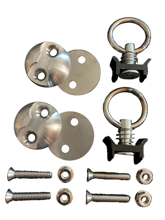 Single Stud Round Anchor Plate Two Pack