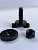 Metric M10 Double Lug Threaded Stud with Knurled Nut Fitting