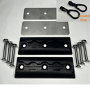(2 Pack) Double Stud Anchor Plate Pack Anodized Black-1