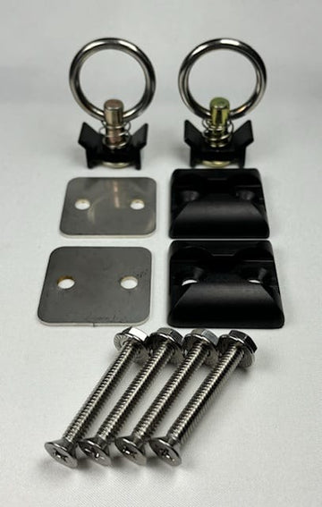 (2-PACK) Single Stud Anchor Plate Pack - Anodized Black image 0