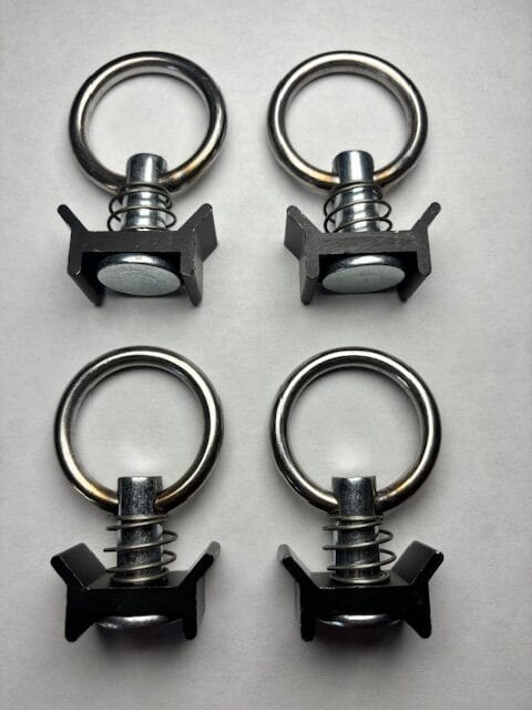 (4-Pack) Single Stud Fitting - Black - 4,000 LBS. BS image 0