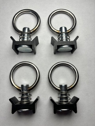 (4-Pack) Single Stud Fitting - Black - 4,000 LBS. BS image 0