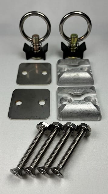 (2-PACK) Single Stud Anchor Plate Pack - Raw image 1